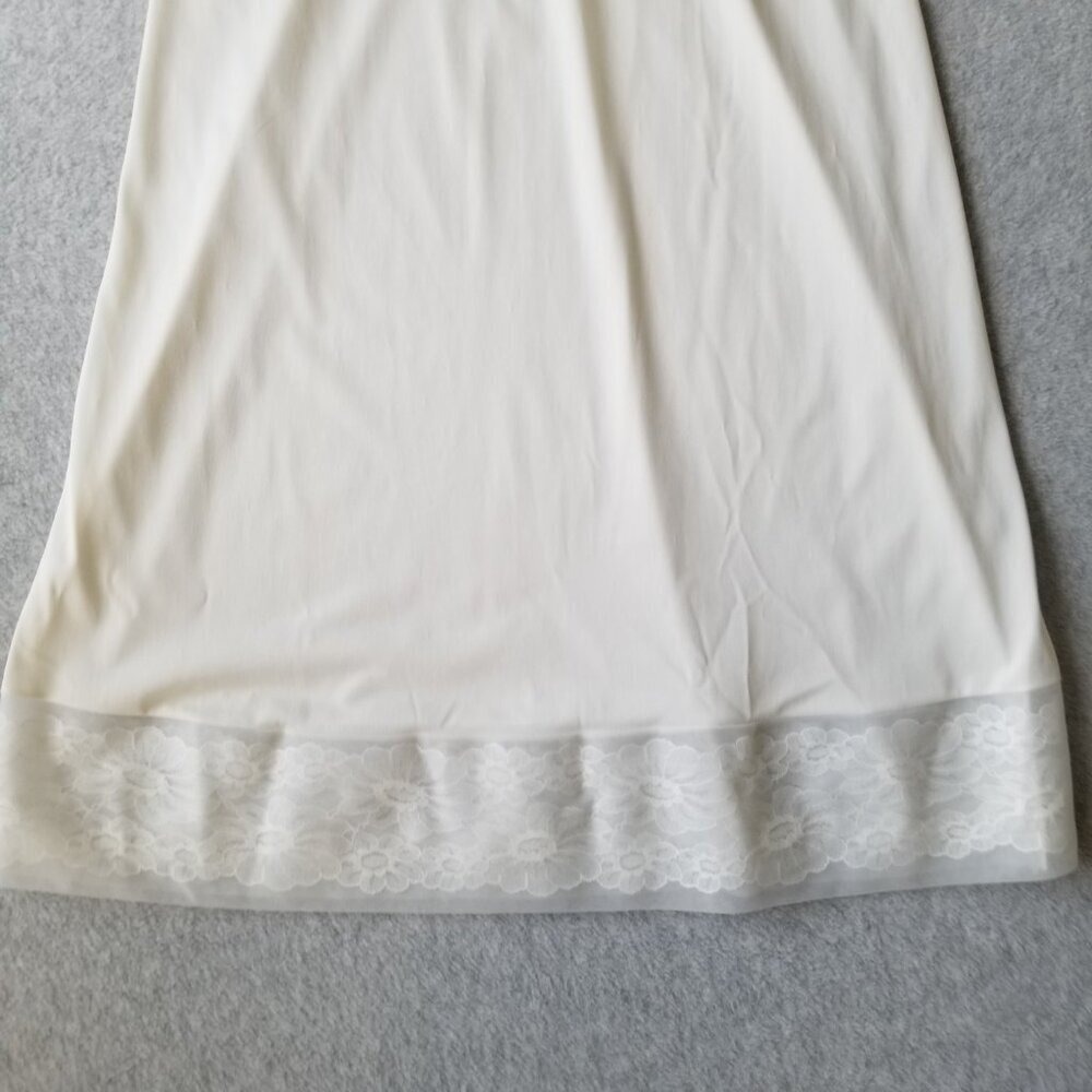 Vanity Fair Womens Vintage Slip Ivory Lace Trim Midi Dress USA Fairy Sz 36 - Picture 8 of 15
